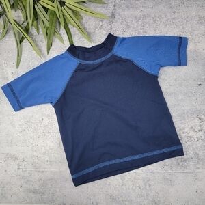 Kitestrings | Navy & Blue Raglan Rash Guard Swim Shirt